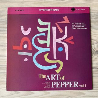 Vinilo Art Pepper Quartet - The Art Of  Pepper Vol. 1 (Ed. Japón, 1975)