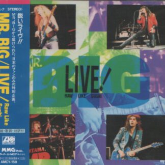 CD Mr. Big - Live! Raw Like Sushi (1ª Ed. Japón, 1990)